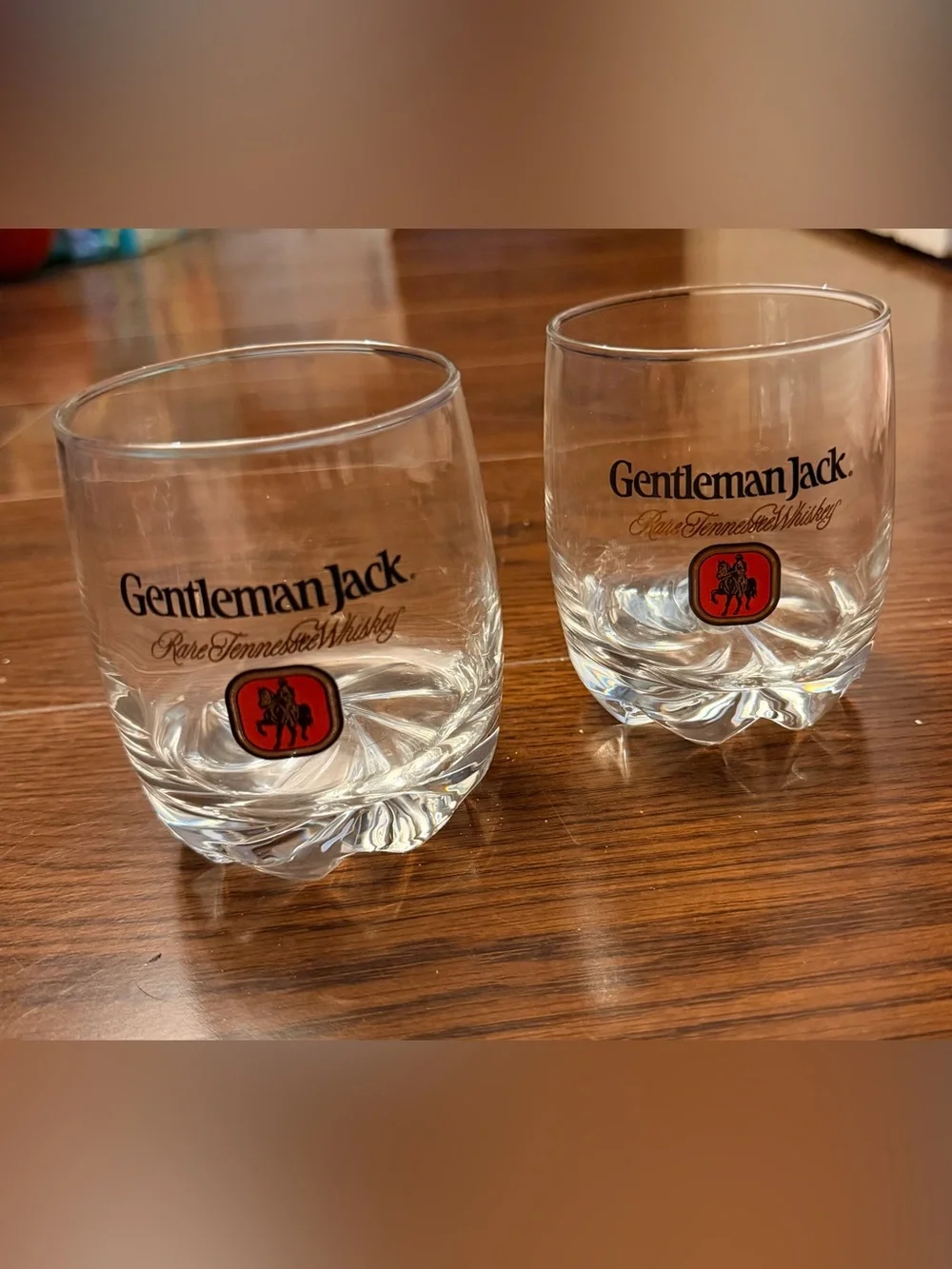 Vintage Gentleman Jack Rocks Glasses - Set of 2